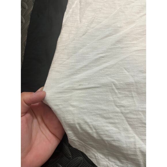 Veronica Beard mason long-sleeve baseball tee white black womens size small - Picture 6 of 9